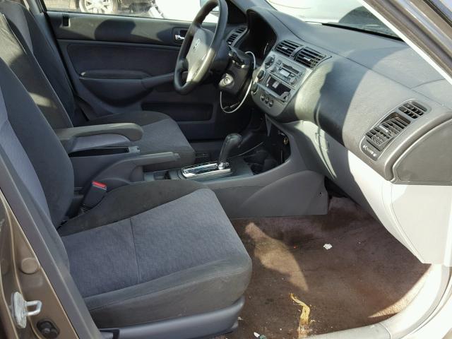 JHMES96664S022738 - 2004 HONDA CIVIC HYBR GRAY photo 5