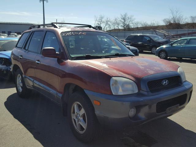 KM8SC13DX2U212657 - 2002 HYUNDAI SANTA FE G MAROON photo 1