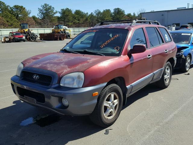 KM8SC13DX2U212657 - 2002 HYUNDAI SANTA FE G MAROON photo 2