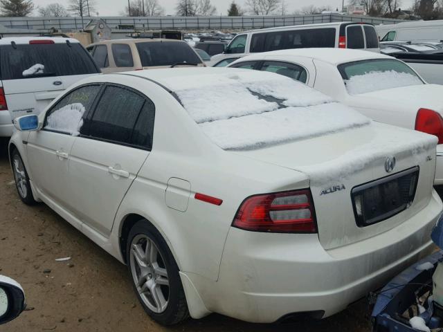 19UUA66248A019703 - 2008 ACURA TL WHITE photo 3