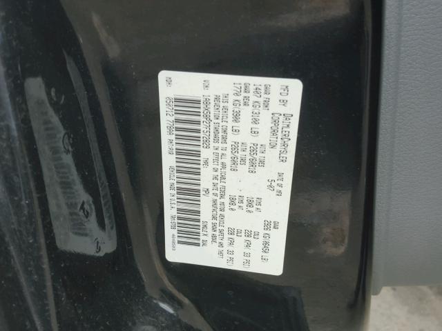 1A8HX58P27F572829 - 2007 CHRYSLER ASPEN LIMI BLACK photo 10