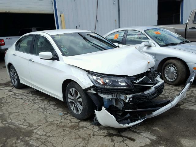 1HGCR2F36EA210590 - 2014 HONDA ACCORD LX WHITE photo 1