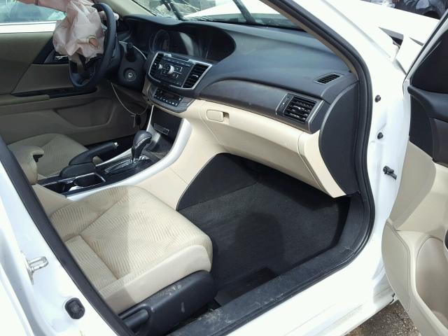 1HGCR2F36EA210590 - 2014 HONDA ACCORD LX WHITE photo 5