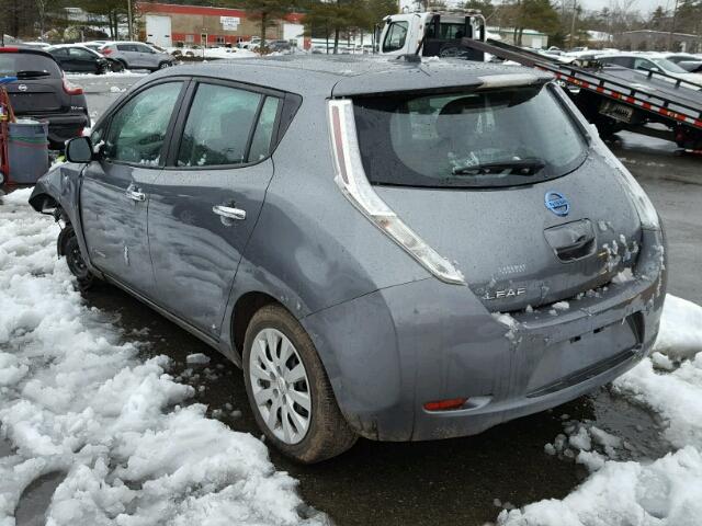 1N4AZ0CP5FC327526 - 2015 NISSAN LEAF S SILVER photo 3