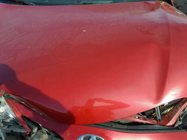 4T1BF3EK5AU500521 - 2010 TOYOTA CAMRY BASE RED photo 7