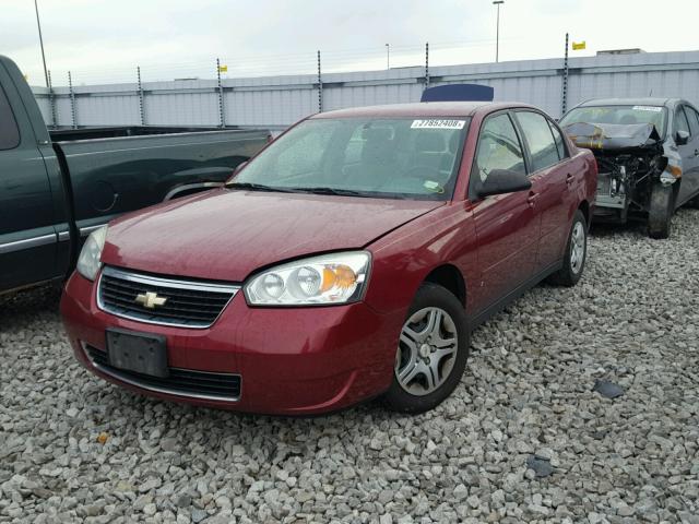 1G1ZS58F37F262473 - 2007 CHEVROLET MALIBU LS BURGUNDY photo 2