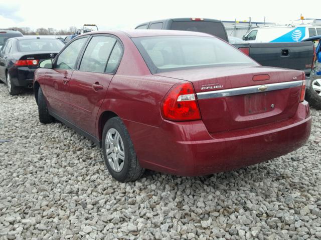 1G1ZS58F37F262473 - 2007 CHEVROLET MALIBU LS BURGUNDY photo 3