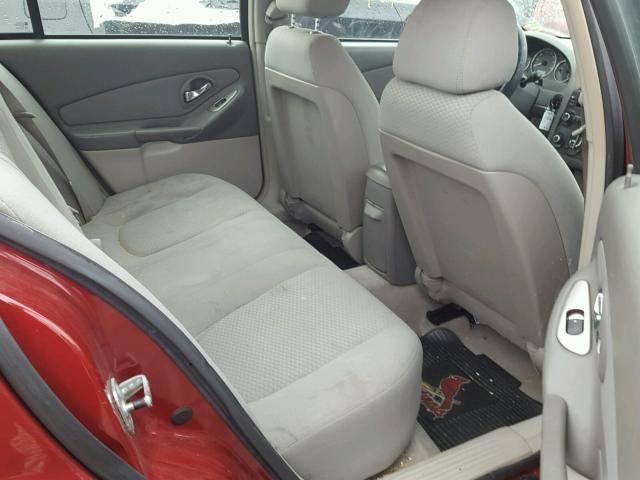 1G1ZS58F37F262473 - 2007 CHEVROLET MALIBU LS BURGUNDY photo 6