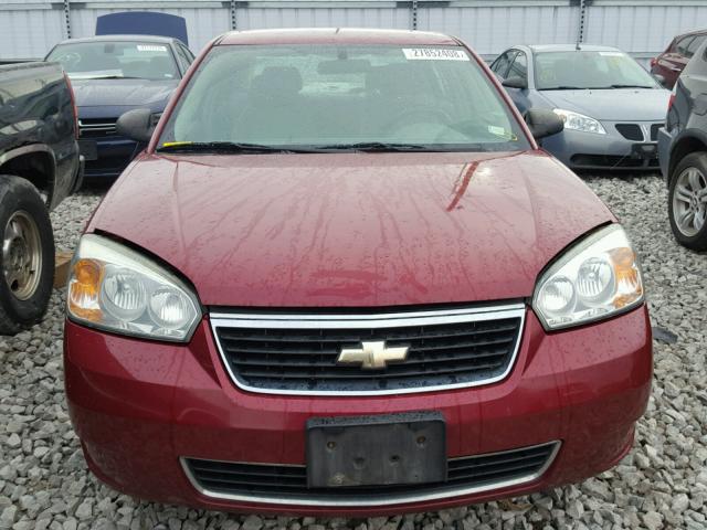 1G1ZS58F37F262473 - 2007 CHEVROLET MALIBU LS BURGUNDY photo 7