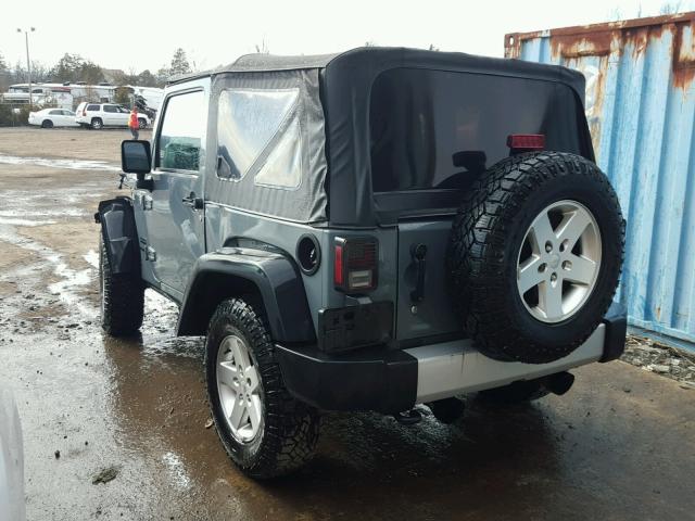 1C4AJWAG0EL138563 - 2014 JEEP WRANGLER S GRAY photo 3