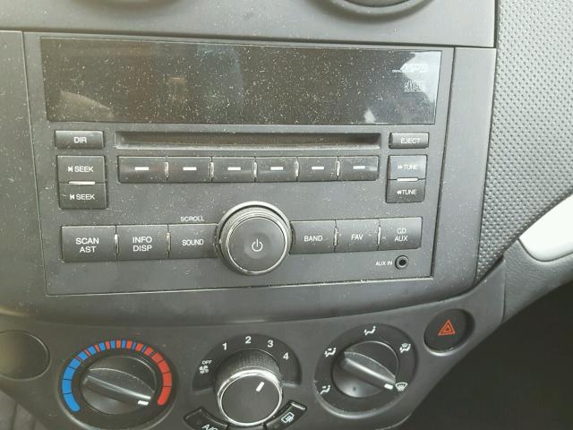 KL1TD5DE1BB138908 - 2011 CHEVROLET AVEO LS SILVER photo 9