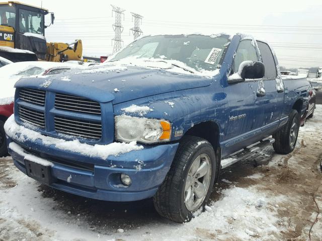 1D7HU18D25S222710 - 2005 DODGE RAM 1500 S BLUE photo 2