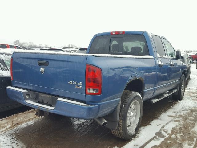 1D7HU18D25S222710 - 2005 DODGE RAM 1500 S BLUE photo 4