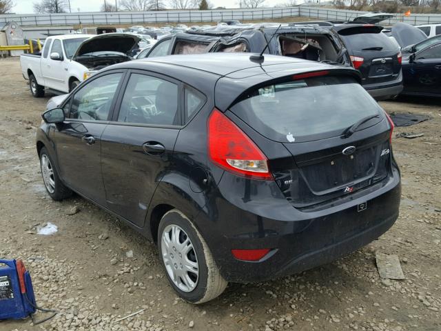 3FADP4EJ7DM129920 - 2013 FORD FIESTA SE BLACK photo 3