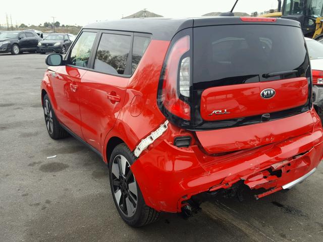 KNDJP3A50H7500092 - 2017 KIA SOUL + RED photo 3