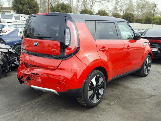 KNDJP3A50H7500092 - 2017 KIA SOUL + RED photo 4