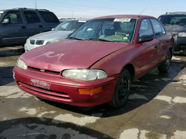 1Y1SK5363PZ049923 - 1993 GEO PRIZM RED photo 2