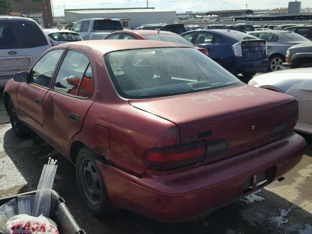 1Y1SK5363PZ049923 - 1993 GEO PRIZM RED photo 3