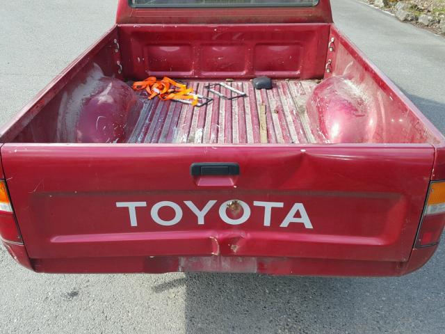 4TARN81A9PZ114630 - 1993 TOYOTA PICKUP 1/2 MAROON photo 6