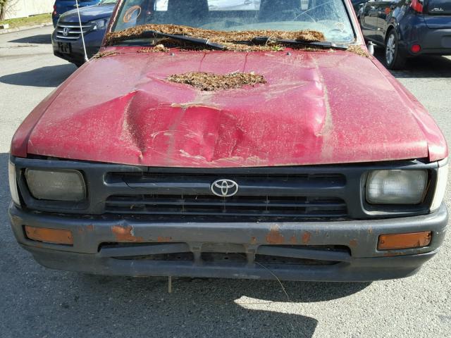 4TARN81A9PZ114630 - 1993 TOYOTA PICKUP 1/2 MAROON photo 9