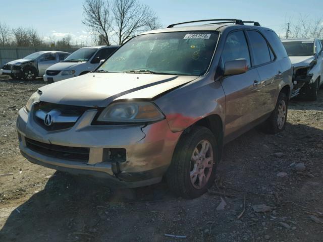 2HNYD18924H555253 - 2004 ACURA MDX TOURIN GOLD photo 2