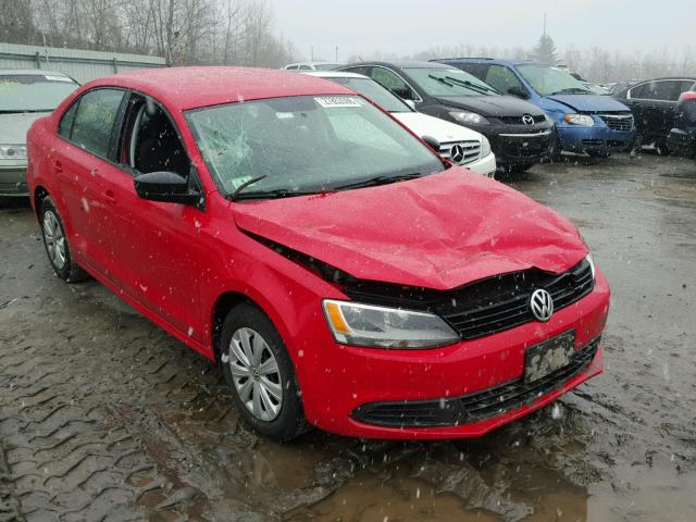 3VW2K7AJ9EM404810 - 2014 VOLKSWAGEN JETTA BASE 红色 照片 1