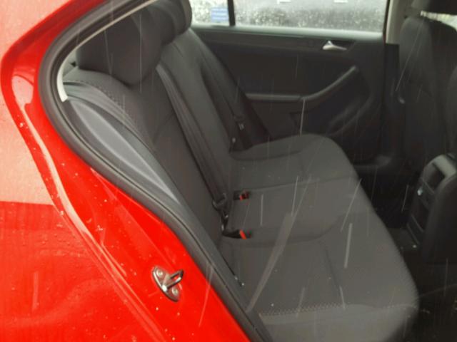 3VW2K7AJ9EM404810 - 2014 VOLKSWAGEN JETTA BASE 红色 照片 6