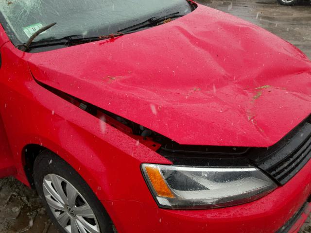 3VW2K7AJ9EM404810 - 2014 VOLKSWAGEN JETTA BASE 红色 照片 9