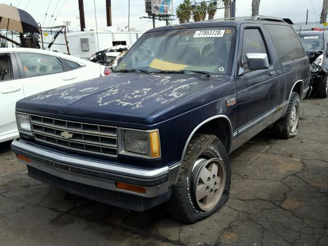 1G8CT18R7G8138301 - 1986 CHEVROLET BLAZER S10 BLUE photo 2