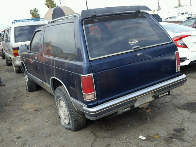 1G8CT18R7G8138301 - 1986 CHEVROLET BLAZER S10 BLUE photo 3