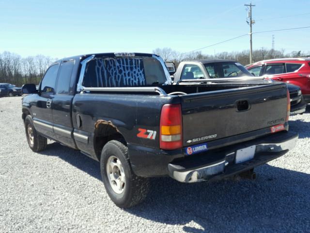 2GCEK19T2X1101123 - 1999 CHEVROLET SILVERADO BLACK photo 3