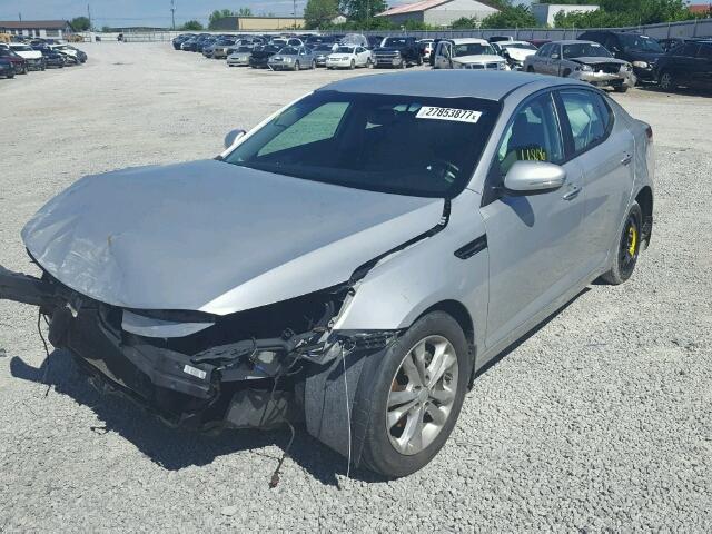 5XXGN4A7XDG112621 - 2013 KIA OPTIMA EX SILVER photo 2