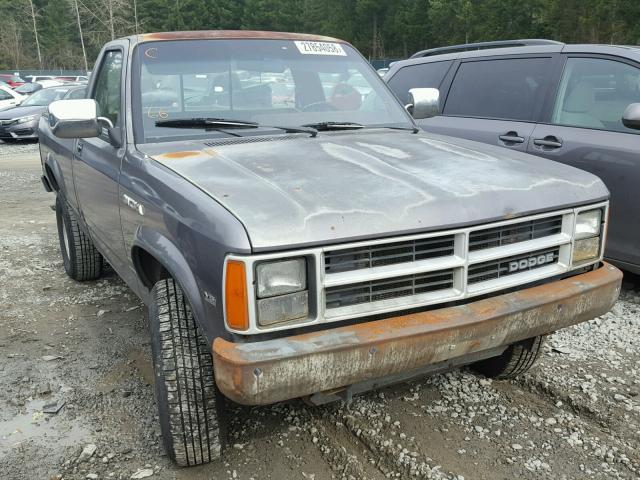 1B7GG26X4KS146662 - 1989 DODGE DAKOTA GRAY photo 1