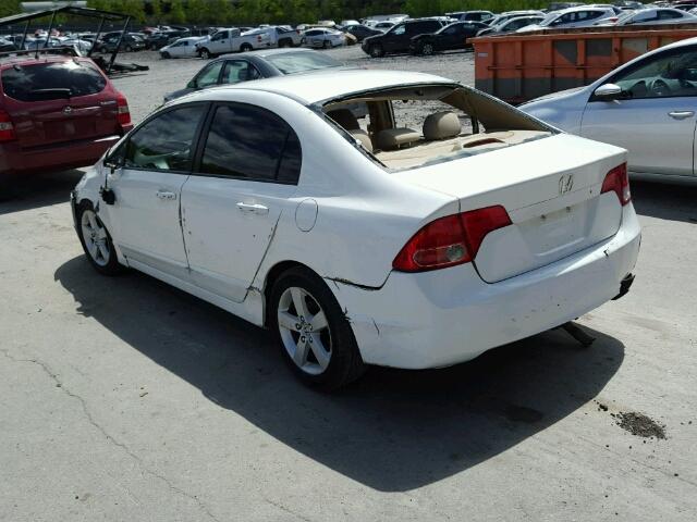 1HGFA16897L099096 - 2007 HONDA CIVIC EX თეთრი ფოტო 3