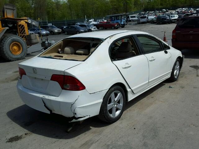 1HGFA16897L099096 - 2007 HONDA CIVIC EX თეთრი ფოტო 4