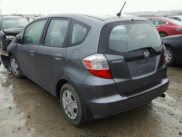 JHMGE8H31DC005563 - 2013 HONDA FIT CHARCOAL photo 3