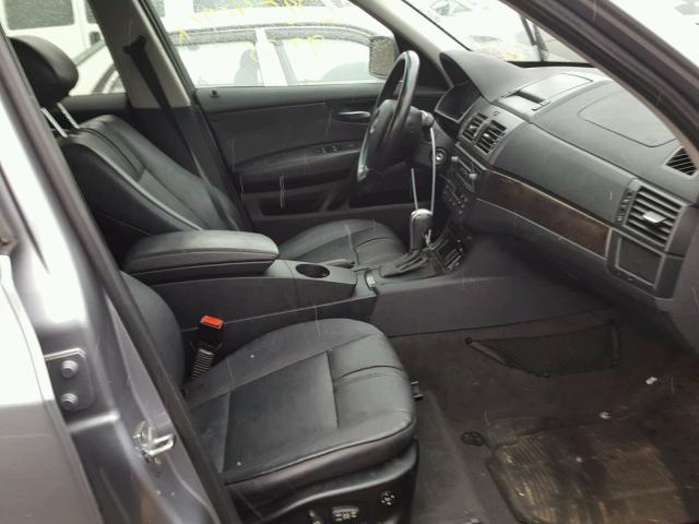 WBXPC93427WF16480 - 2007 BMW X3 3.0SI SILVER photo 5