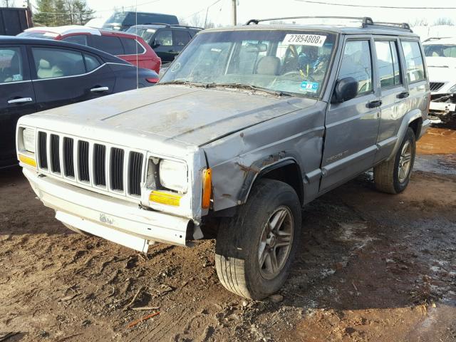 1J4FF58S41L537380 - 2001 JEEP CHEROKEE C GRAY photo 2