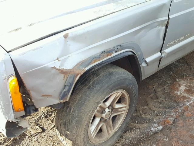 1J4FF58S41L537380 - 2001 JEEP CHEROKEE C GRAY photo 9