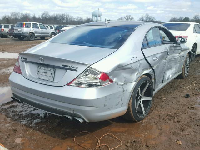 WDDDJ77X17A090201 - 2007 MERCEDES-BENZ CLS 63 AMG SILVER photo 4