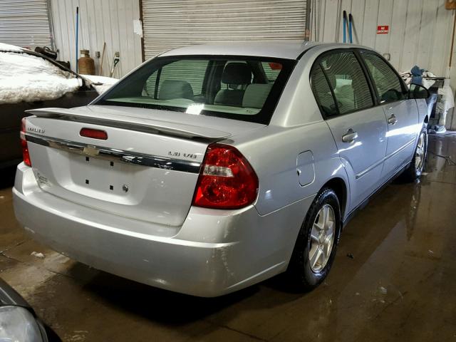 1G1ZT54835F132033 - 2005 CHEVROLET MALIBU LS ნაცრისფერი ფოტო 4