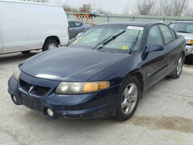 1G2HY54K824156193 - 2002 PONTIAC BONNEVILLE BLUE photo 2