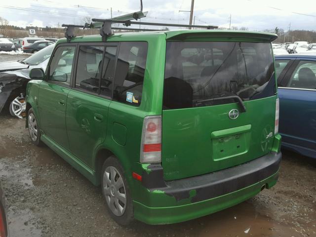 JTLKT334564066968 - 2006 TOYOTA SCION XB GREEN photo 3