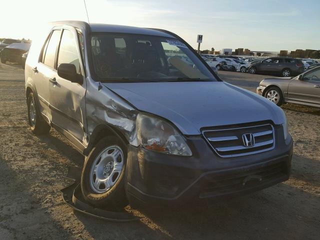 JHLRD78546C013512 - 2006 HONDA CR-V LX SILVER photo 1