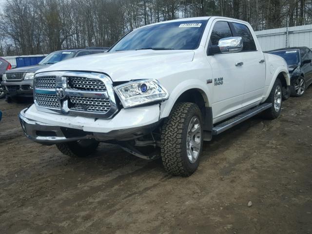 1C6RR7NT5HS688447 - 2017 RAM 1500 LARAM WHITE photo 2