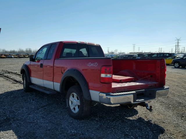 1FTRX14W34NA20761 - 2004 FORD F150 RED photo 3