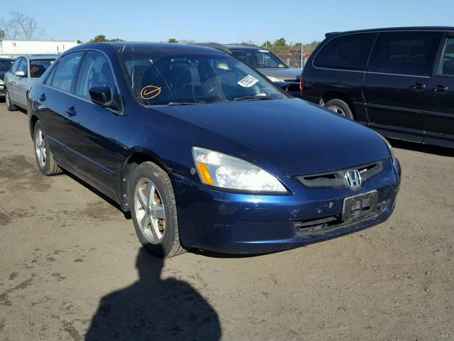 1HGCM56643A056758 - 2003 HONDA ACCORD EX BLUE photo 1