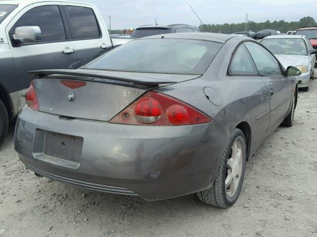 1ZWHT61L625622705 - 2002 MERCURY COUGAR V6 GRAY photo 4