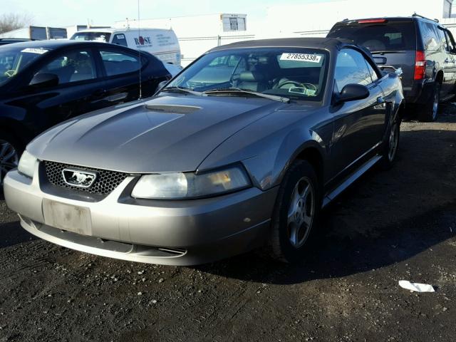 1FAFP44462F196039 - 2002 FORD MUSTANG GRAY photo 2