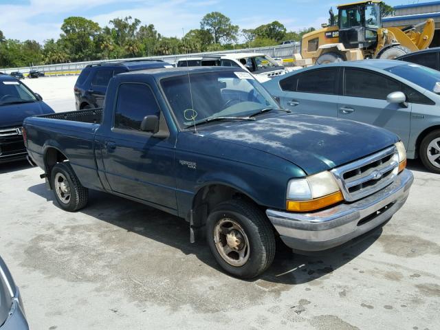 1FTYR10C8WUD07300 - 1998 FORD RANGER GREEN photo 1